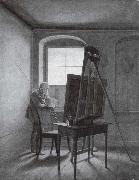 Georg Friedrich Kersting Caspar David Friedrich in Seinem Atelier oil painting artist